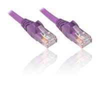 PremiumCord Patch Cable, CAT5e, UTP, Ethernet, LAN, Fast, Flexible and Durable RJ45 1Gbit/s Cable, AWG 26/7, Copper Cable 100% CU, Purple, 2m