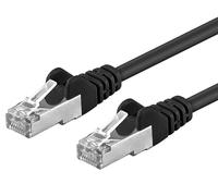PremiumCord Patch Cable CAT6a S-FTP, RJ45-RJ45, AWG 26/7, 0.25 m, Colour: Black