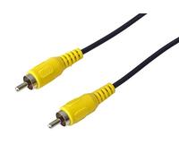 PremiumCord RCA Cable 10 m 1x RCA Male to 1x RCA Male Audio Video Connection Cable Black