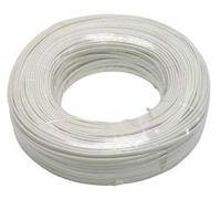 PremiumCord Telephone Cable 4 Wires 100 m White