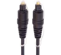 PremiumCord Toslink Optical Audio Cable 10 m Toslink Male to Male Digital Cable for Stereo System HiFi Sounbar TV HQ Audio Gold-Plated Colour Black