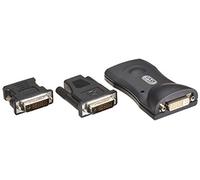 PremiumCord USB 2.0 Adapter for DVI + VGA (6 Monitors) with High Resolution