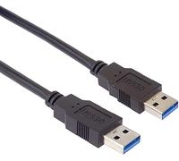 PremiumCord USB 3.0 Connection Cable 1 m, SuperSpeed up to 5 Gbit/s, Charger Cable, USB 3.0 Type A Male, 9-Pin, Colour: Black, Length 2 m