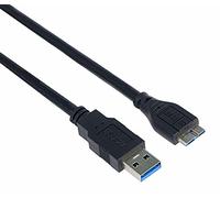 PremiumCord USB 3.0 to Micro USB Type B Connection Cable 0.5 m, SuperSpeed Data Cable up to 5 Gbit/s, USB 3.0 Type A Male to Micro USB Type B Male, Colour: Black, Length 0.5 m