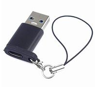 PremiumCord USB 3.0 to USB-C Adapter USB 3.0 Type A Male USB 3.1 Type C Female Black with Hanging Loop