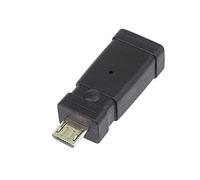 PremiumCord USB Adapter F/M USB Type Mini Female to Micro Male 5 Pin for Digifoto MP3 Mobile Phones High Speed 480 Mbps Colour Black