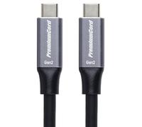 PremiumCord USB-C 3.2 Gen 2x2 Connection Cable, SuperSpeed Data Transfer Up to 20Gbit/s, Charging Cable Up to 5A, Power 100W, PD3.0 / QC4.0, USB 3.2 Generation 2x2, Black, Length 5 m