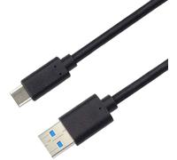PremiumCord USB-C to USB 3.0 Connection Cable 0.5 m, Data Cable SuperSpeed up to 10 Gbit/S, Quick Charge up to 3 A, USB 3.1 Generation 2 Type C Plug, Colour: Black, Length 0.5 m