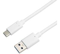 PremiumCord USB-C to USB 3.0 connection cable 3 m, SuperSpeed. Data cable up to 10 Gbit/S, connection up to 3 A, USB 3.1 generation 2 type C plug, colour: white, length 0.5 m