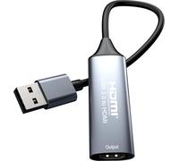 PremiumCord USB to HDMI Adapter USB 3.0 Type-A 5Gbps Full HD 1080p Metal Housing Space Grey 20cm