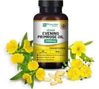 Vegan Evening Primrose Oil 2000mg with Vitamin E & B6 - 60 Vegan Softgels| Pure Cold Pressed I 180mg GLA per Capsule I Women's Health I Premium Quality I by Prowise Healthcare