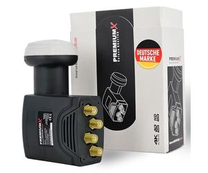 PremiumX DELUXE Quattro LNB SAT multi-subscriber for multiswitch digital satellite signal converter DVB-S2 TV HD UHD 4K