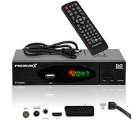 PremiumX FTA 530C FullHD Digital DVB-C / C2 TV Cable Receiver | Car Installation USB Media Player SCART HDMI WLAN Optional | Cable TV Suitable for Any Cable Supplier