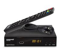 PremiumX Satellite Receiver HD 521 FTA Digital SAT TV Receiver DVB-S2 FullHD HDMI SCART 2X USB Multimedia Player 12V External Power Supply