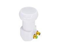 PremiumX Twin LNB PXV-T Reception Head Sat 0.1 DB for 2 Participants HDTV FULLHD 3D 4K Including Weather Protection