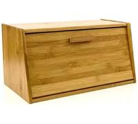 PREMZO Bread Bin Kitchen Box Organiser Bread Storage Bin Durable Wood, Loaf, Lift Up With Handle, Double Layer Slide Roll Top, Countertop Food Container Home Restaurant s camping (Lift Up Lid)