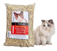 PREMZO Cat Litter Wood Pallets Based Wooden Pines Soft Premium Ultra Absorbent Hygienic Super Odor Control Non Clumping Fresh Natural Scent For Cats & Kittens Home (5L / 2.5 Kg)