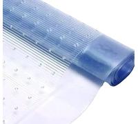 PREMZO Clear Vinyl Plastic Floor Mat Carpet Protector Non-Slip Easy to cut, Runner Sheet Guard Floor Stairs Plastic Clear Roll Mat Hallway Home Kitchen Office (4 FT Long x 27" Width)