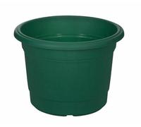 Milano 30 Cm Flower Pot Round Planter Plant Plastic Base Stylish Decorative Durable Home Patio Deck Office Garden Lawn Greenery (GREEN)