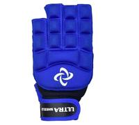 PREMZO ULTRA SHIELD Field Hockey GLOVES Left Hand Is The Leading Half Finger Glove Flexibility And Extra Protection For Any Hockey Player Exceptional Grip Indoor (Blue, M)