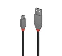 PRENDELUZ 5m USB 2.0 Type A to Type A to Micro B Male to Male Cable for Android and Compatible Devices