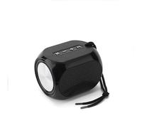 PRENDELUZ Black Wireless Bluetooth Speaker for Outdoor, Powerful Stereo Sound