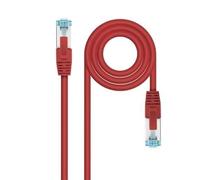 PRENDELUZ Network Cable Cat.7 SFTP PIMF AWG26 LSZH Red 50 cm, Ideal for High Speed Connections and Secure Local Networks.