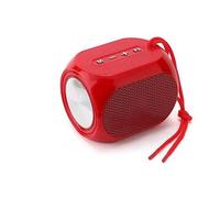 PRENDELUZ Red Wireless Bluetooth Speaker for Outdoor, Powerful Stereo Sound