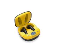 PRENDELUZ Yellow Wireless Low Consumption Bluetooth Digital Panel Headphones