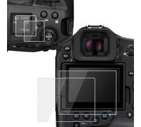 PreNexusFRYC R1 Top+LCD Screen Protector for Canon EOS R1 Camera, Ultra-Clear Anti-Scratch Bubble-Free Tempered Glass Cover for Canon EOS R1 r1-2+2Packs