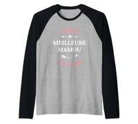 Prénom personnalisé Certifiée meilleure Mamou du Monde Raglan Baseball Tee