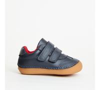 PRENTA Men's Rocket Leather First Walker Trainer in Navy | Size: 5 PRENTA Navy 5