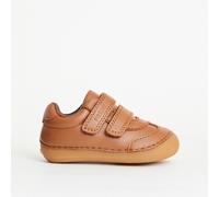 PRENTA Men's Rocket Leather First Walker Trainer in Tan | Size: 4 PRENTA Tan 4