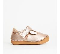 PRENTA Women's Atlas Metallic First Walker Shoe in Rose Gold | Size: 3 PRENTA Rose Gold 3