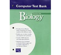PRENTICE HALL MILLER LEVINE BIOLOGY COMPUTER TEST BANK WITH CDROM 2004 by PRENTICE HALL (2003-08-01)