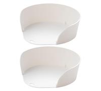 Prep Bowls for Cooking, Under Chopping Board Tray, Stackable Wide Opening Bowls for Kitchen Meal Prep Camping Picnic Travel Restaurant Party Bakery Cooking Rv Outdoor