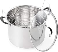 Prep•N•Cook by McSunley 21.5Qt Induction Stainless Steel Water Bath Canner