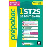 Prépabac 1re ST2S - Toutes les matières - Cours et entraînement au contrôle continu 2025