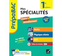 Prépabac - Mes spécialités Maths, Physique-chimie, SVT 1re générale - 2025-2026: tout-en-un (programme de Première): 55