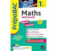 Prépabac Réussir l'examen" Maths 1re générale (spécialité) Bac 2027": Avec un cahier spécial épreuve anticipée Bac 2026: 25