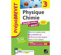 Prépabrevet - Physique-Chimie 3e - Brevet 2025: cours, méthodes & sujets de brevet corrigés