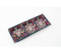 Prepara Taco Toppings Tray, Day of The Dead, Three Sections