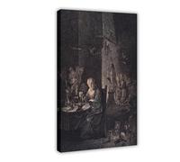 Preparation for The Witches Sabbath Engraving by J Aliame Wellcome Poster Bedroom Canvas Decor Print Wall Art Office Room Aesthetic Decor Gift Frame 1