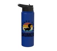Prepare to Be Skunked Retro Vintage Cribbage Stainless Steel Insulated Water Bottle