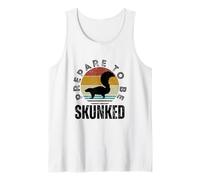 Prepare to Be Skunked Retro Vintage Cribbage Tank Top