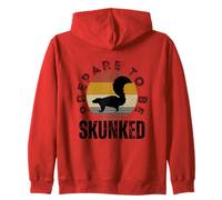 Prepare To Be Skunked Retro Vintage Cribbage Zip Hoodie