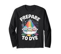 Prepare to Dye Cute Easter Egg Rainbow Humor Long Sleeve T-Shirt