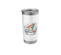 Prepare to Dye Cute Easter Egg Rainbow Humor Stainless Steel Insulated Tumbler