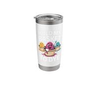 Prepare to Dye Cute Easter Egg Rainbow Humor Stainless Steel Insulated Tumbler