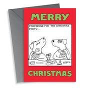 'Preparing for the Christmas Party' card from Off The Leash